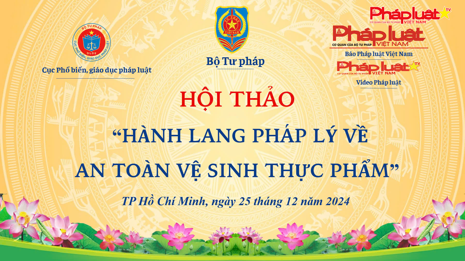 TPHCM: Hội thảo Pháp luật: “Hành lang pháp lý về an toàn vệ sinh thực phẩm” dành cho doanh nghiệp xuất khẩu 

