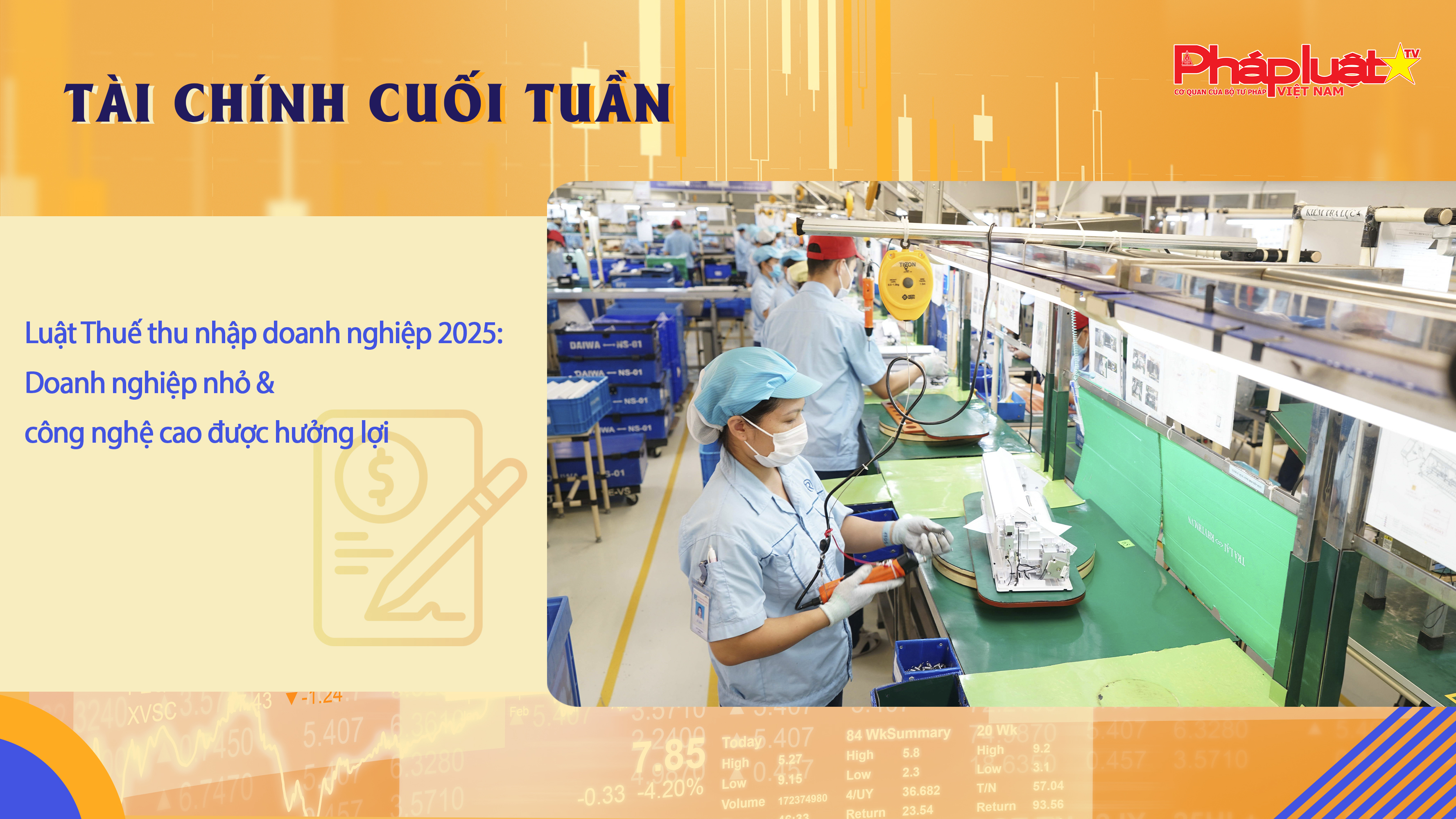 Bản tin Tài chính Cuối tuần: Luật Thuế thu nhập doanh nghiệp 2025: Doanh nghiệp nhỏ & công nghệ cao được hưởng lợi