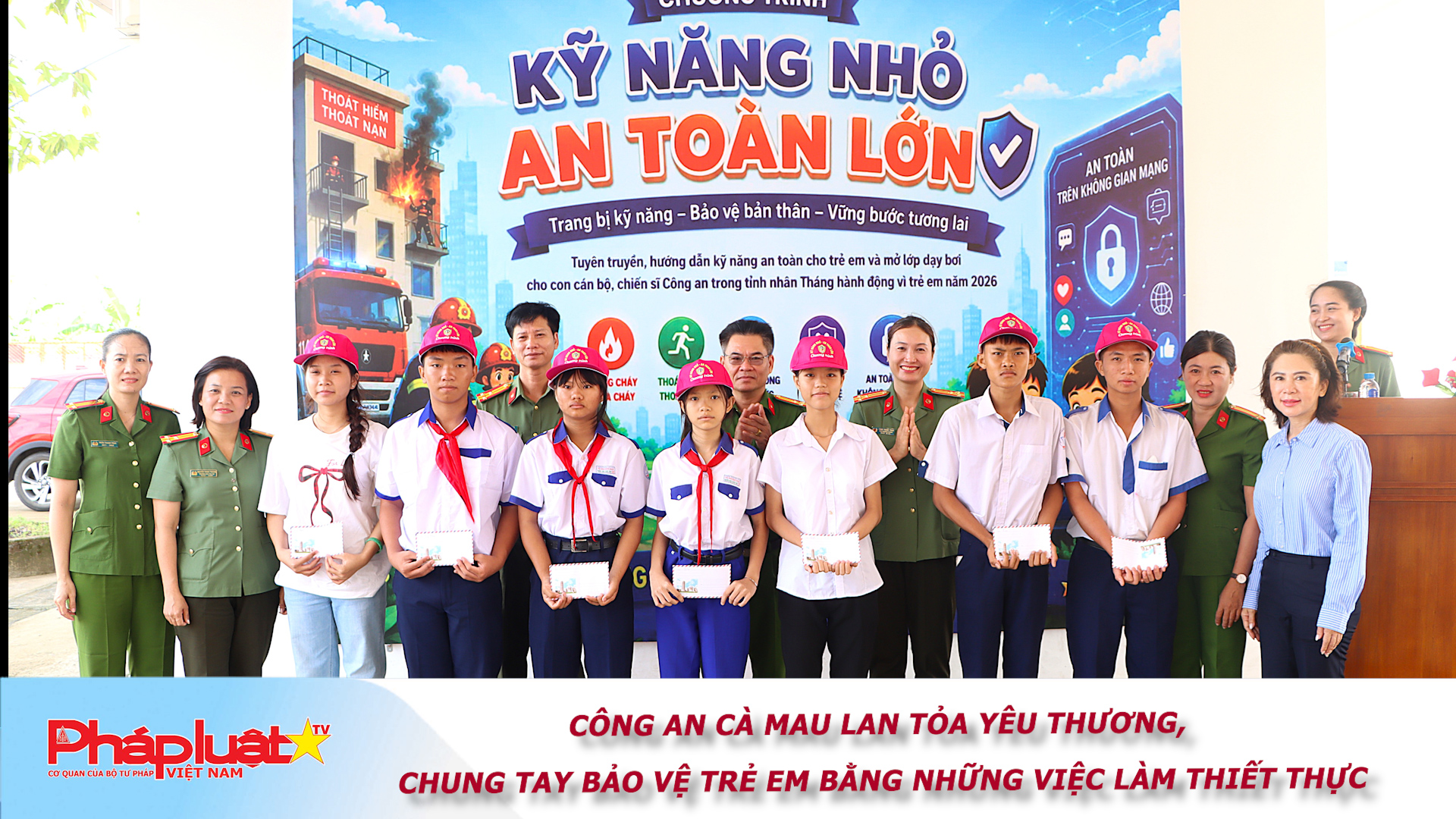 Công an Cà Mau lan tỏa yêu thương, chung tay bảo vệ trẻ em bằng những việc làm thiết thực

