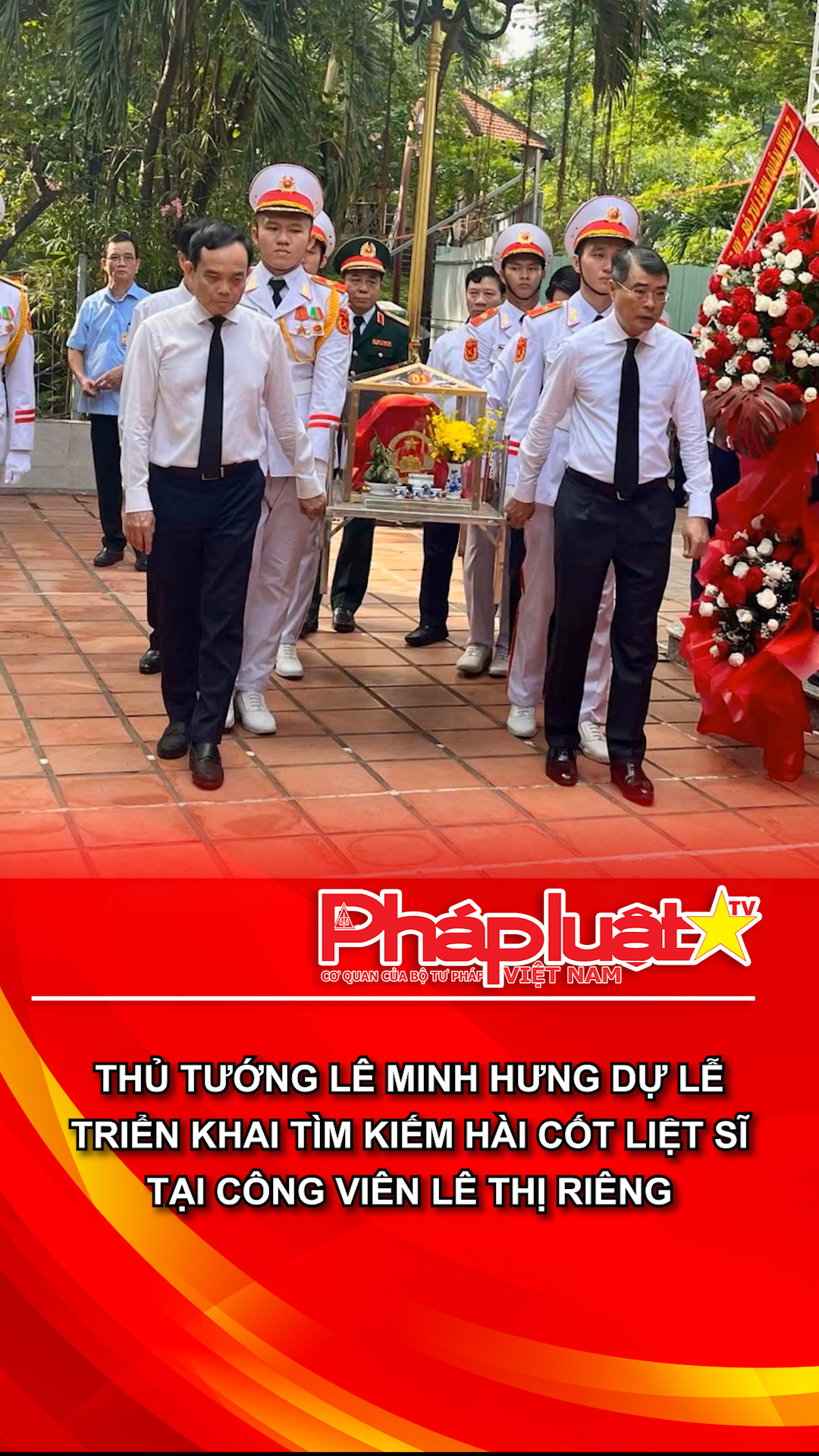 Thủ tướng Lê Minh Hưng dự lễ triển khai tìm kiếm hài cốt liệt sĩ tại Công viên Lê Thị Riêng
