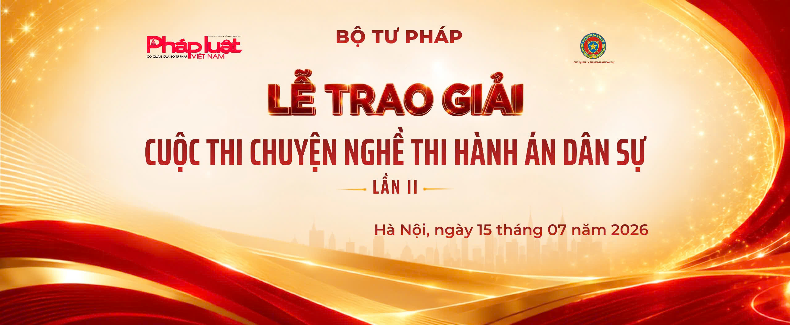 [LIVE] - LỄ TRAO GIẢI CUỘC THI CHUYỆN NGHỀ THI HÀNH ÁN DÂN SỰ LẦN THỨ II