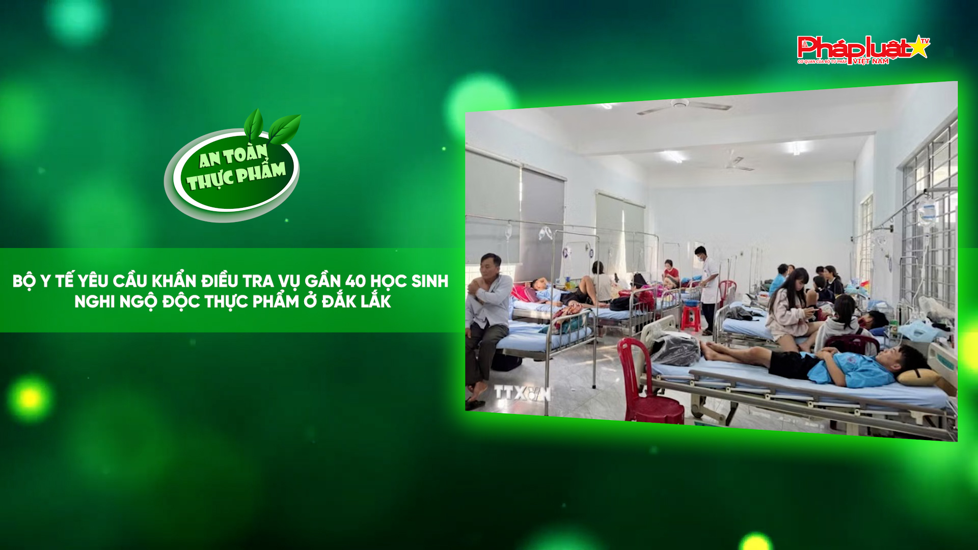 Bản tin An toàn Thực phẩm (Ngày 17/7/2026): Bộ Y tế yêu cầu khẩn điều tra vụ gần 40 học sinh nghi ngộ độc thực phẩm ở Đắk Lắk