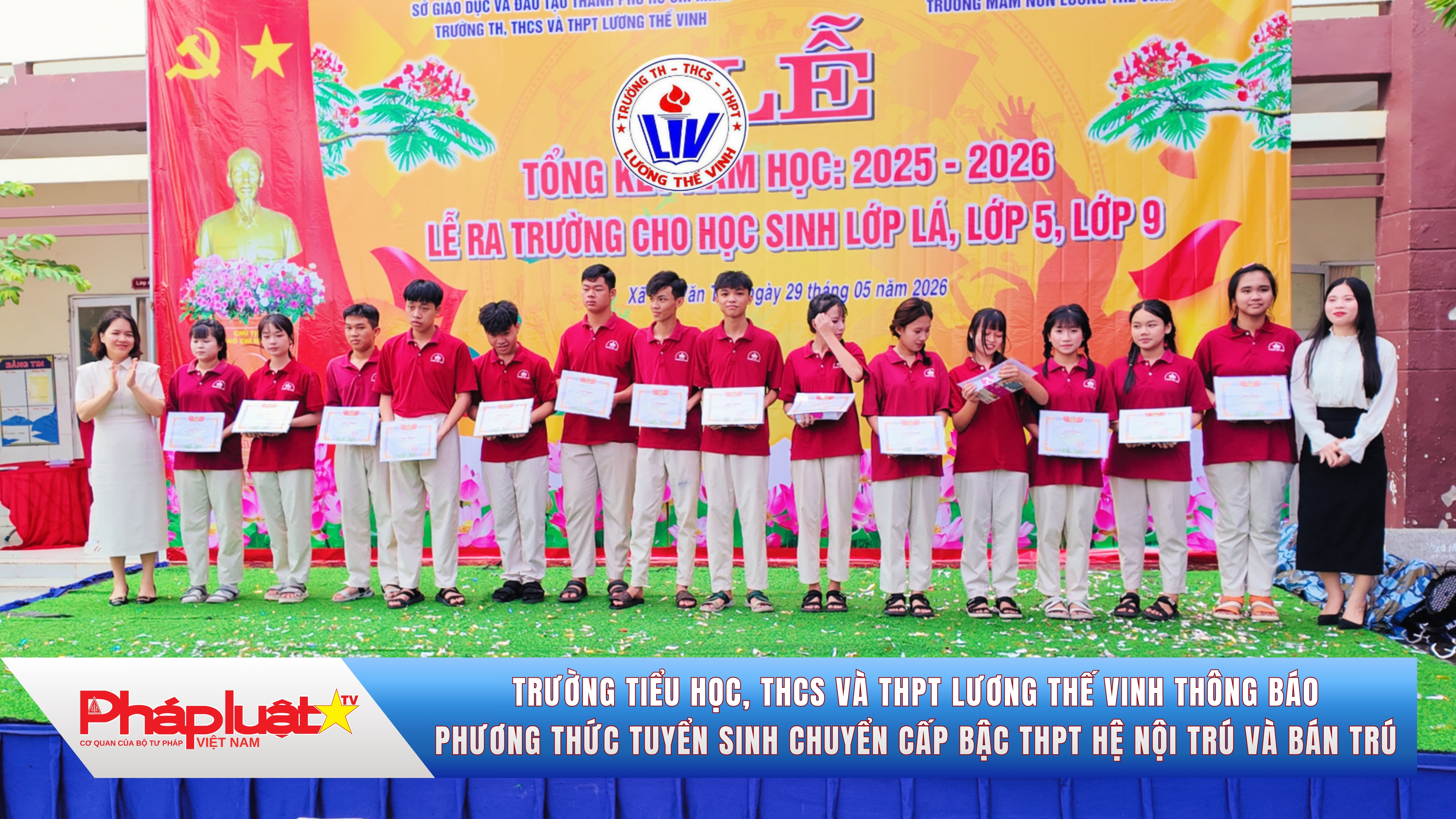 Trường Tiểu học, THCS và THPT Lương Thế Vinh thông báo phương thức tuyển sinh chuyển cấp bậc THPT hệ nội trú và bán trú