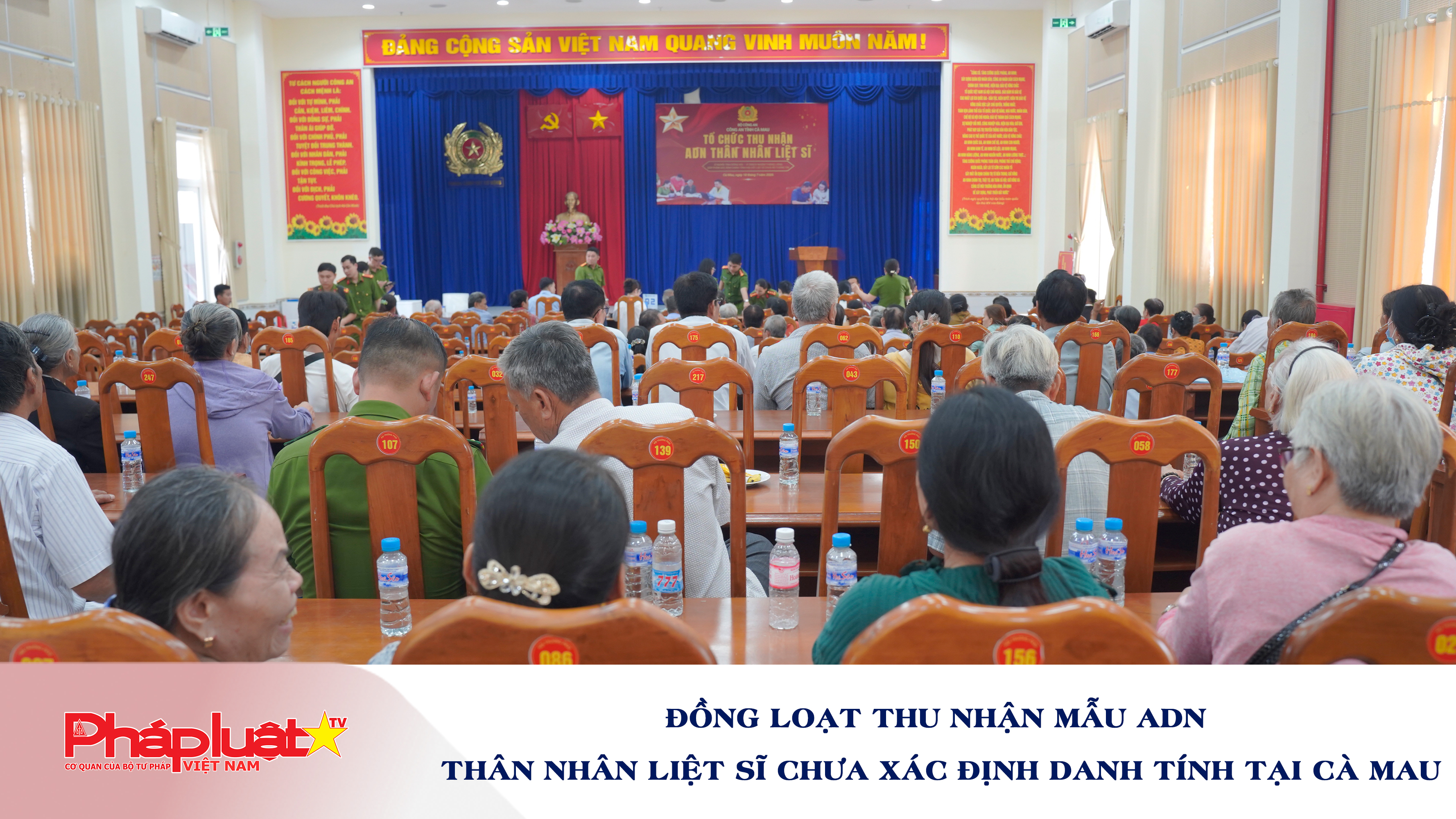 Đồng loạt thu nhận mẫu ADN thân nhân liệt sĩ chưa xác định danh tính tại Cà Mau