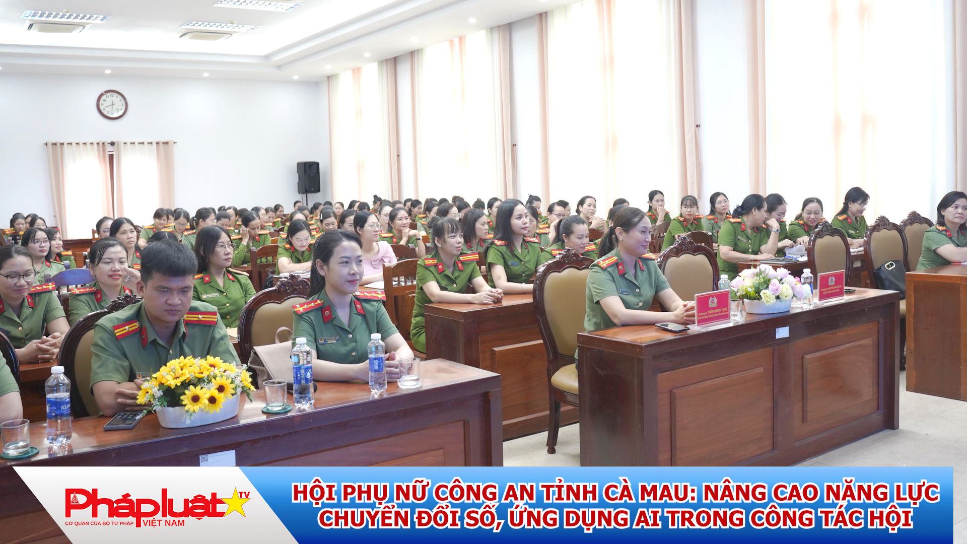 Hội Phụ nữ Công an tỉnh Cà Mau: Nâng cao năng lực chuyển đổi số, ứng dụng AI trong công tác Hội