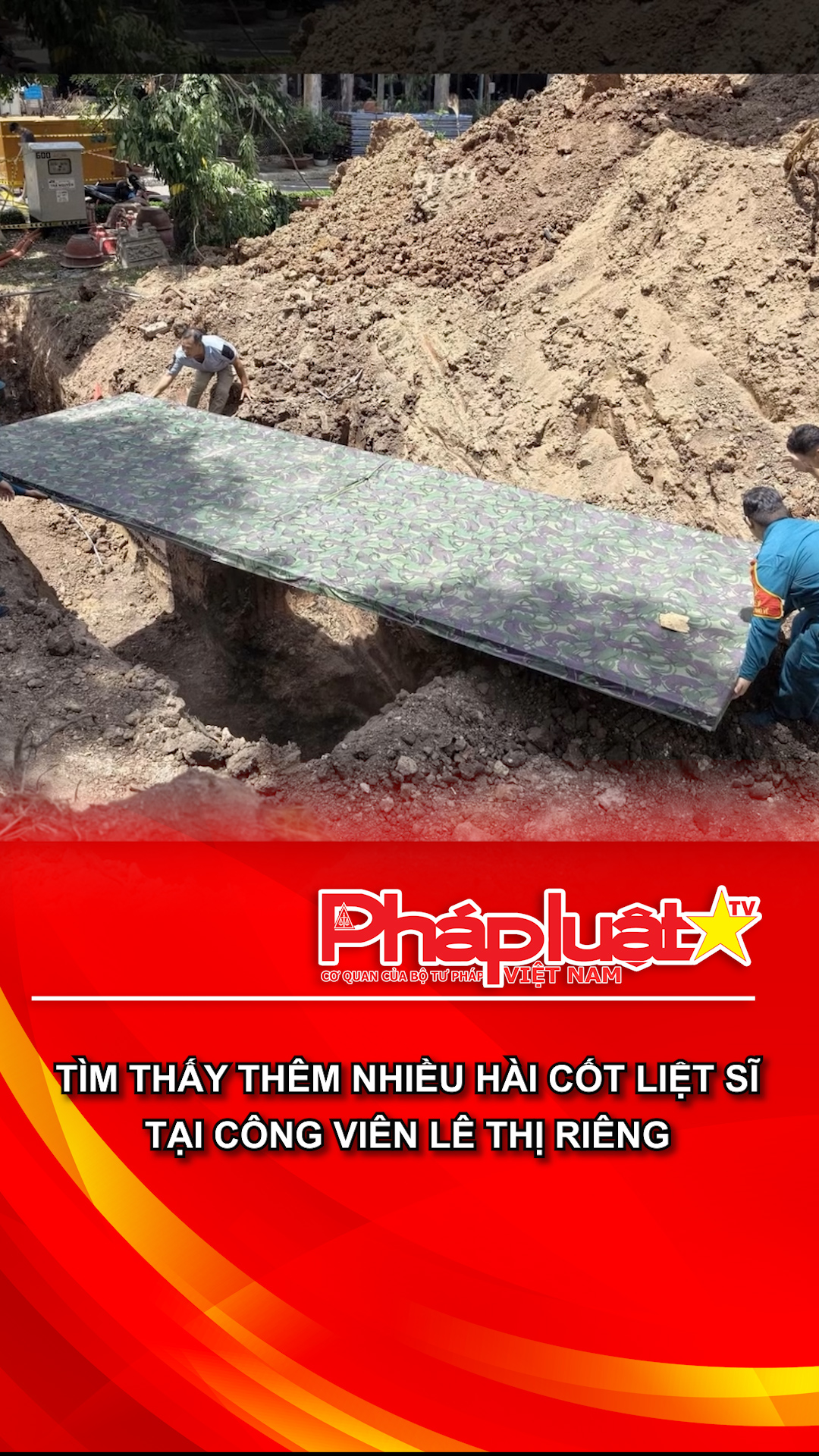 Tìm thấy thêm nhiều hài cốt liệt sĩ tại Công viên Lê Thị Riêng.l
