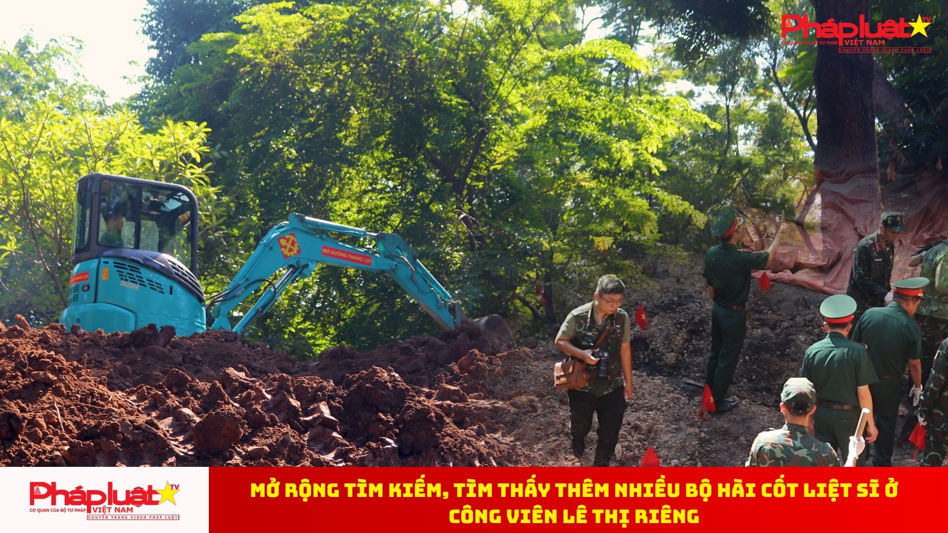  Mở rộng tìm kiếm, tìm thấy thêm nhiều bộ hài cốt liệt sĩ ở Công viên Lê Thị Riêng