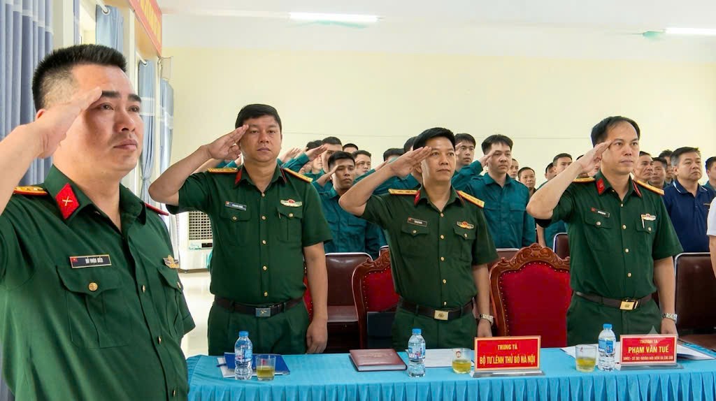 Xa Thư Lâm ra mắt Trung đội Dân quân thường trực, đáp ứng yêu cầu nhiệm vụ quốc phòng trong tình hình mới