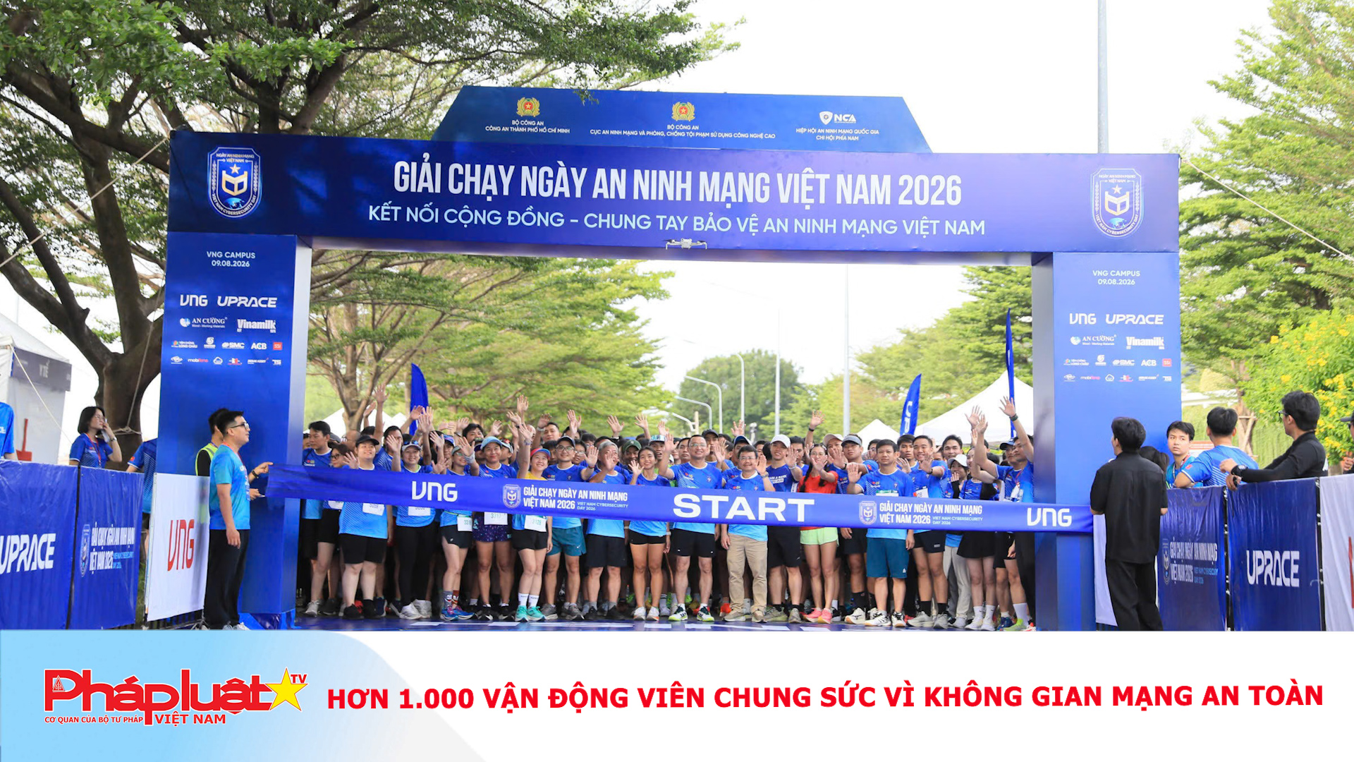 Hơn 1.000 vận động viên chung sức vì không gian mạng an toàn