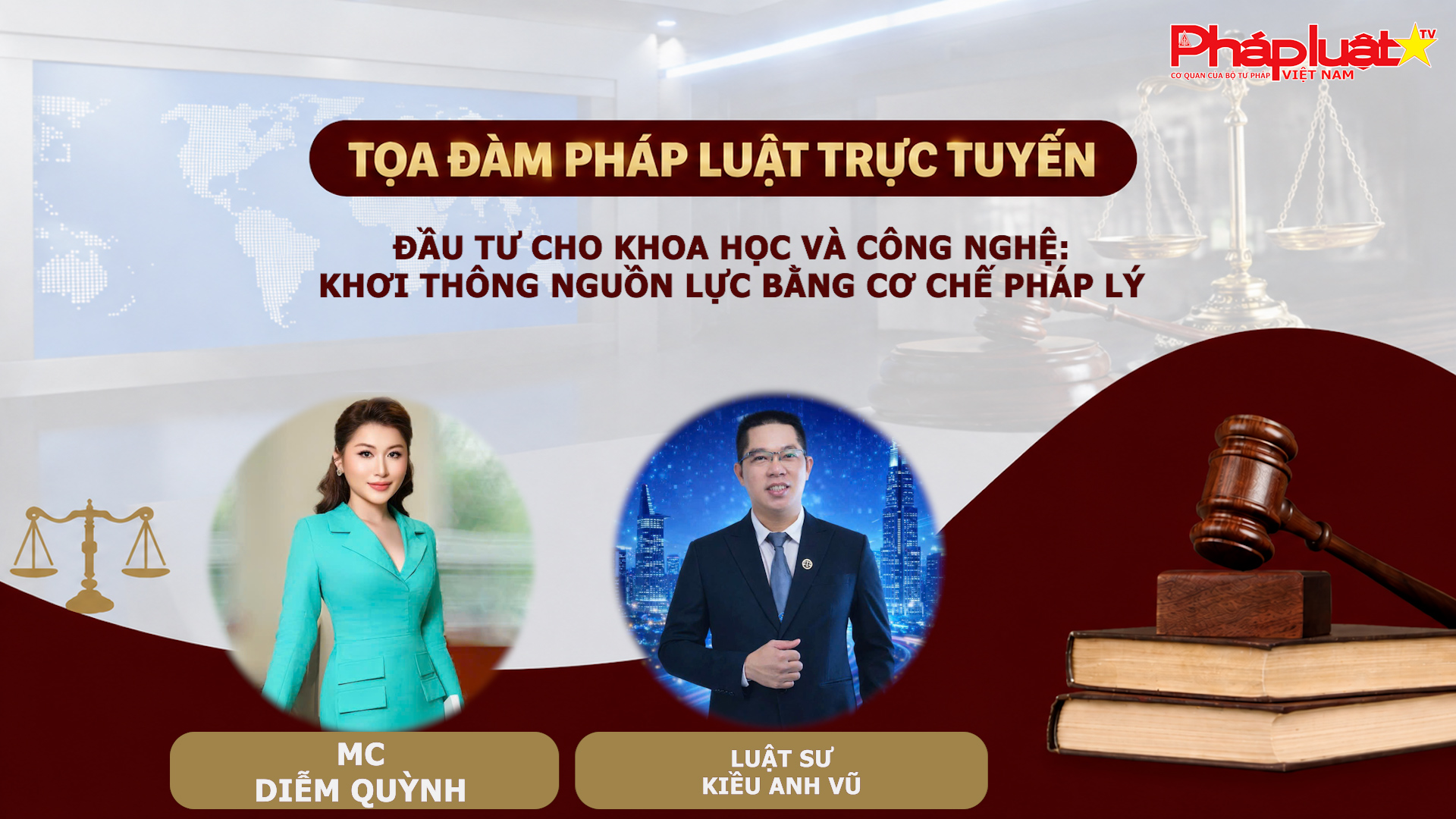 Tọa đàm Pháp Luật Trực Tuyến:  Đầu tư cho khoa học và công nghệ: Khơi thông nguồn lực bằng cơ chế pháp lý
