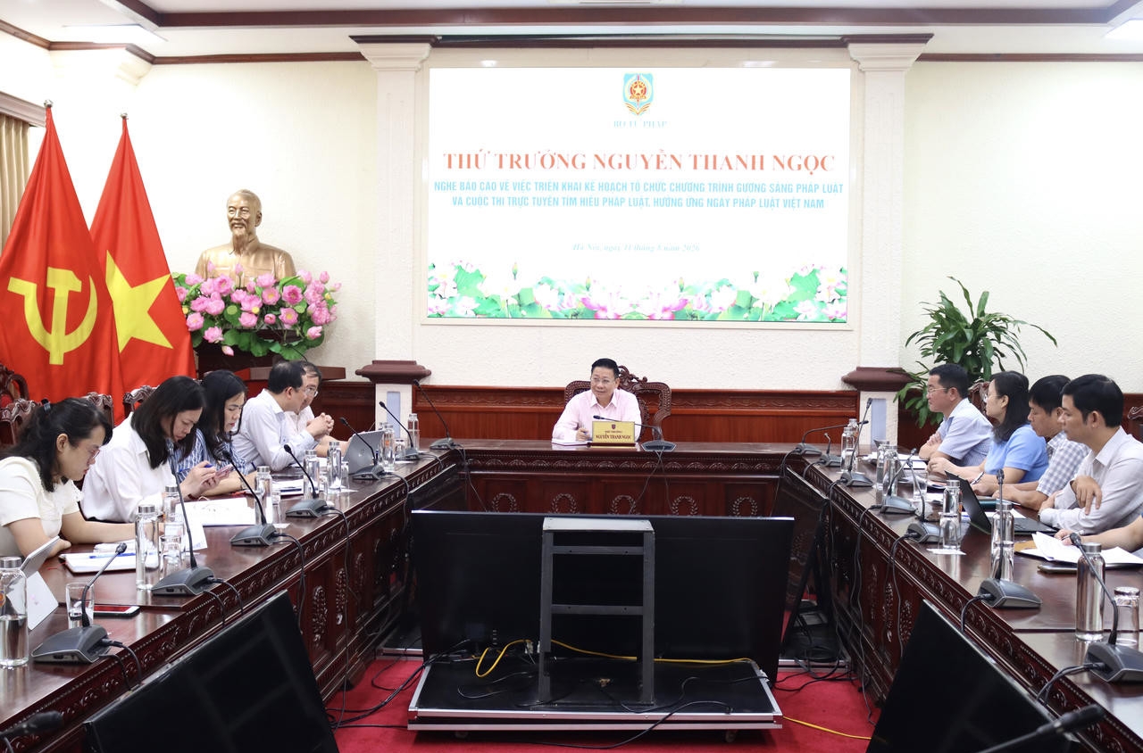 Triển khai đồng bộ công tác chuẩn bị cho các hoạt động hưởng ứng Ngày Pháp luật Việt Nam năm 2026