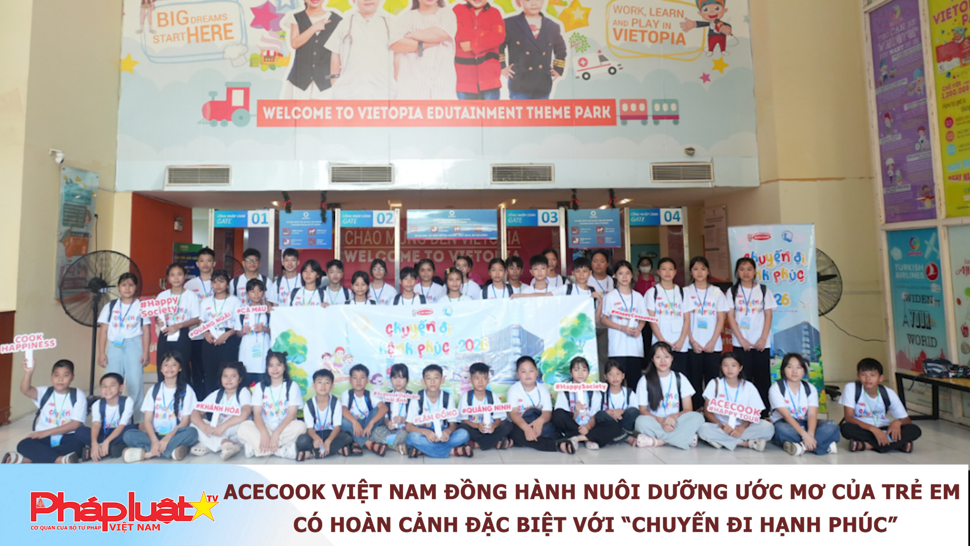 Acecook Việt Nam đồng hành nuôi dưỡng ước mơ của trẻ em có hoàn cảnh đặc biệt với “Chuyến đi hạnh phúc”