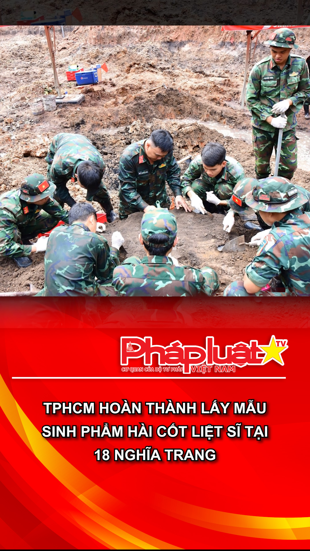 TPHCM hoàn thành lấy mẫu sinh phẩm hài cốt liệt sĩ tại 18 nghĩa trang
