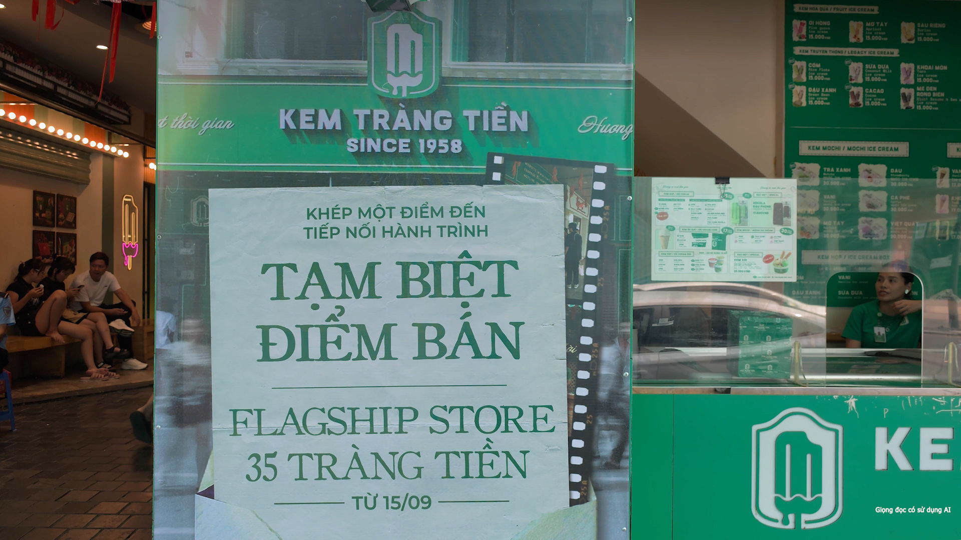 Kem Tràng Tiền đóng cửa điểm bán 35 Tràng Tiền sau gần 7 thập kỷ