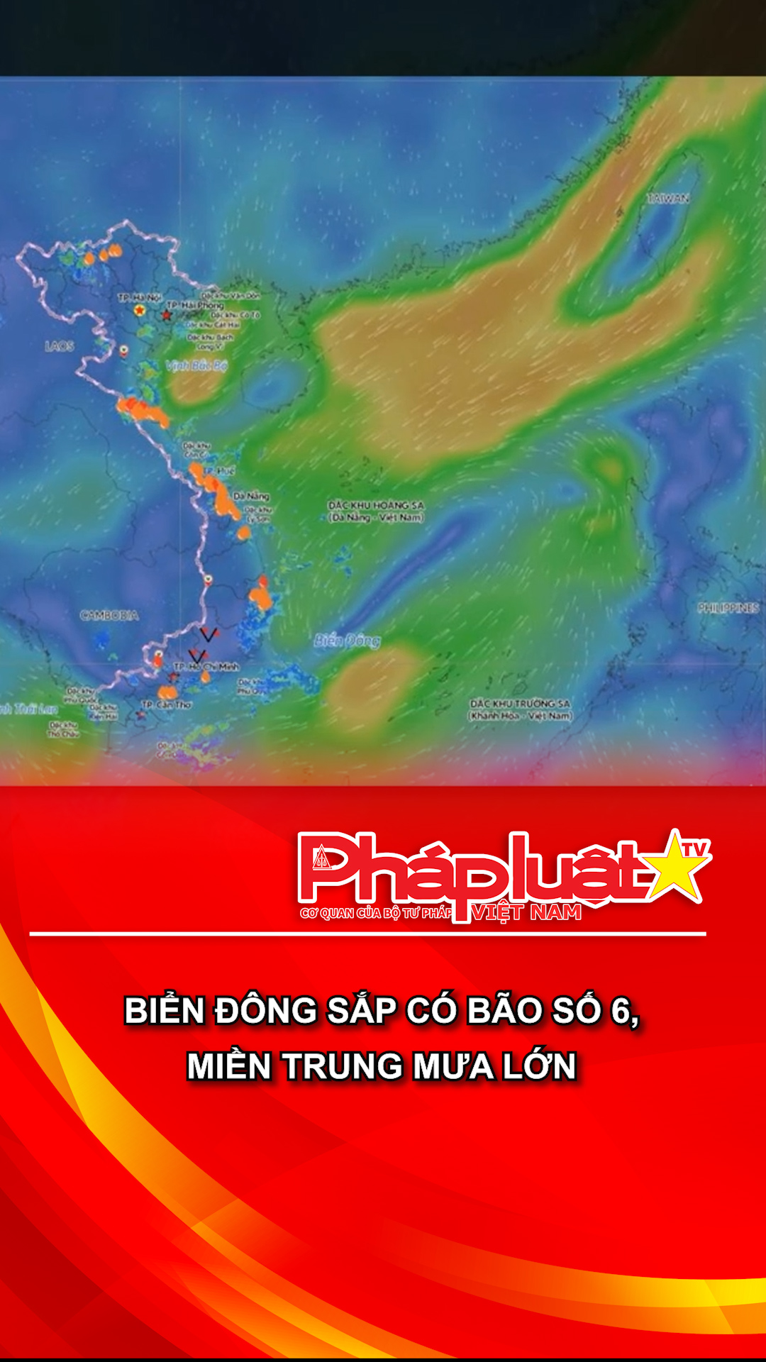 Biển Đông sắp có bão số 6, miền Trung mưa lớn
