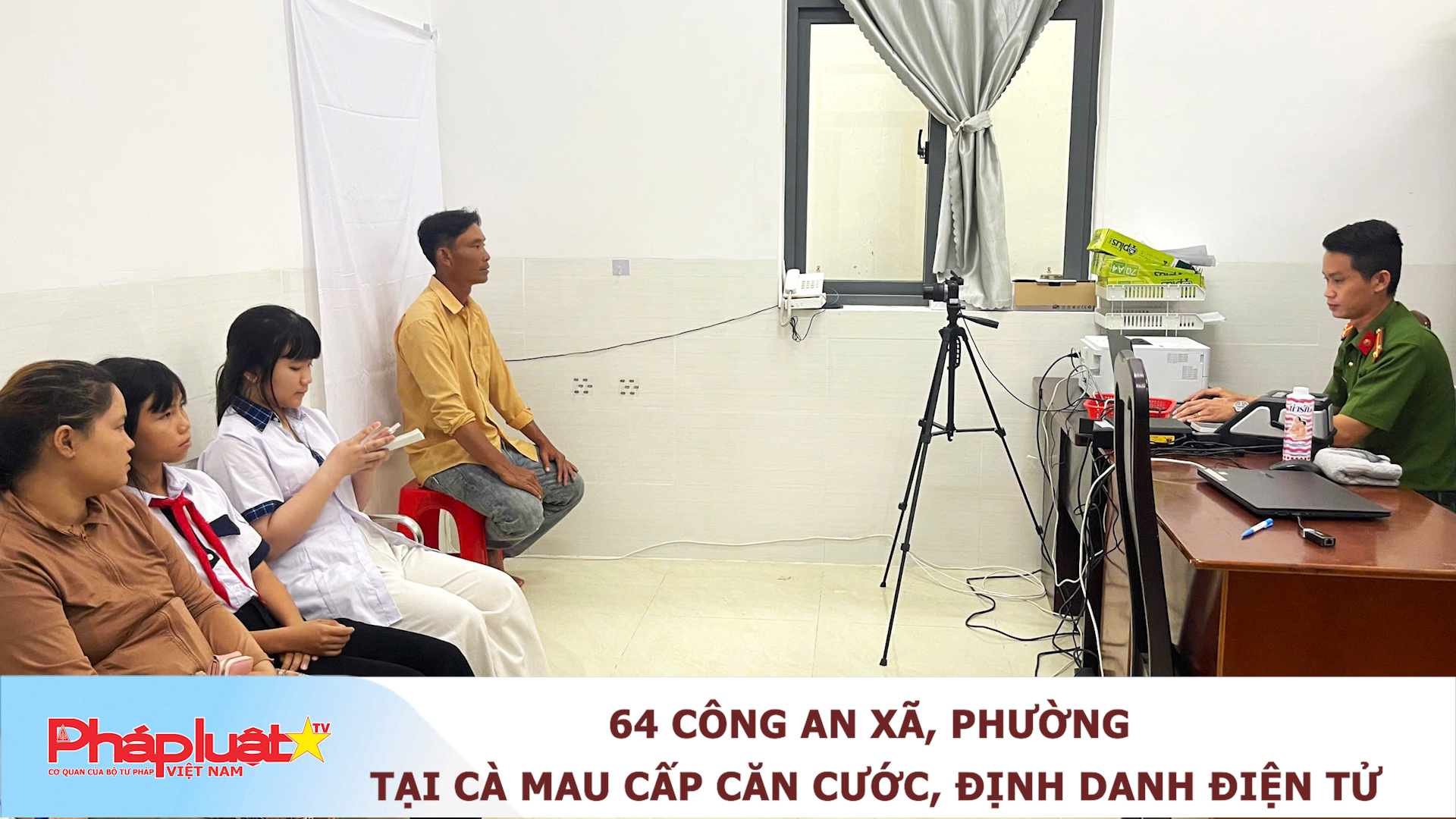 64 Công an xã, phường tại Cà Mau cấp căn cước, định danh điện tử