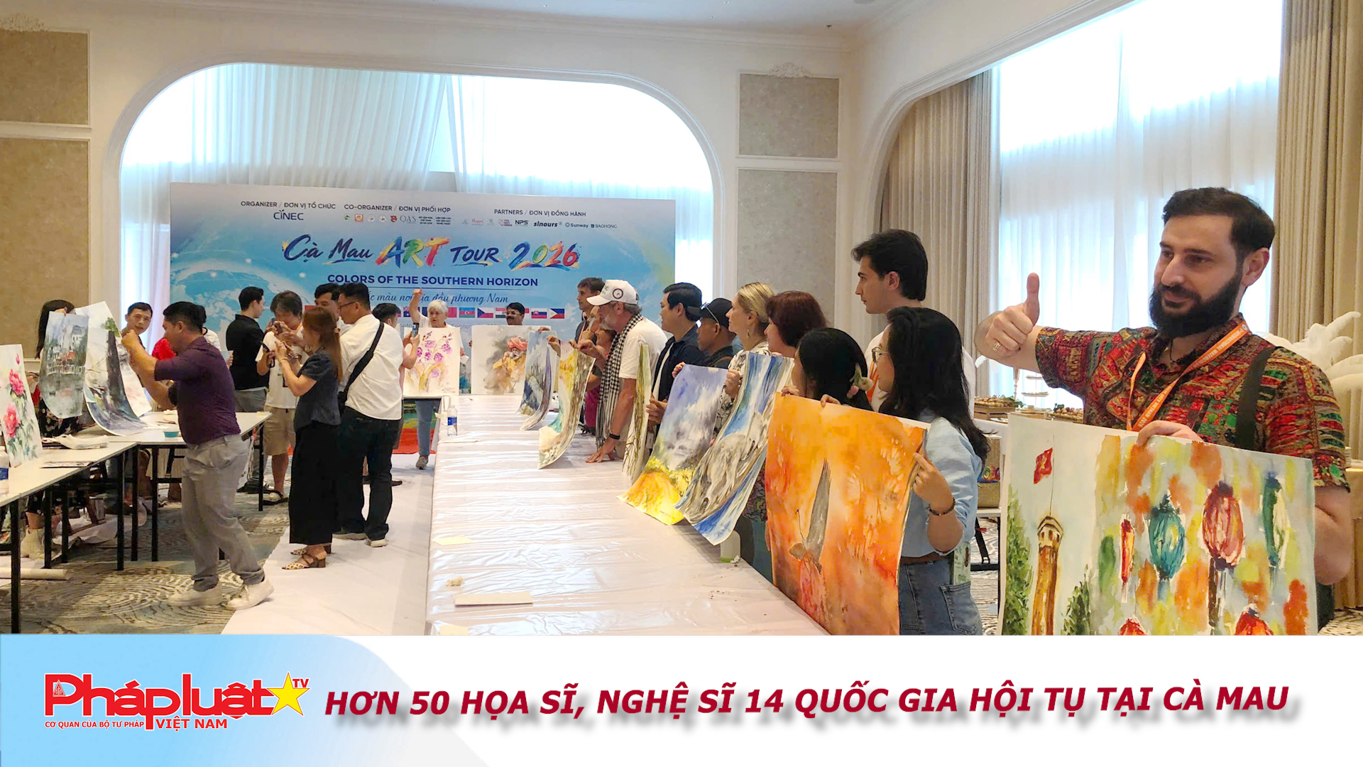 Hơn 50 họa sĩ, nghệ sĩ 14 quốc gia hội tụ tại Cà Mau