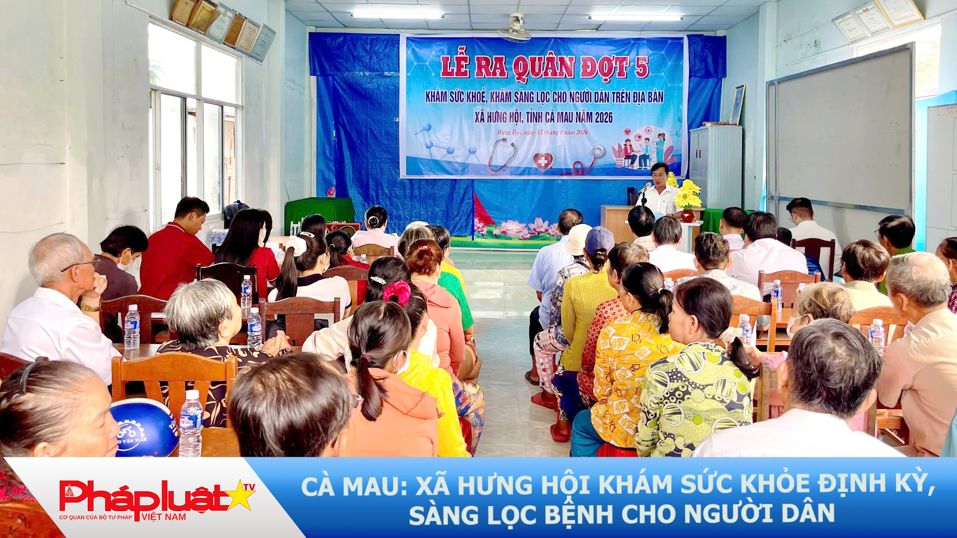 Cà Mau: Xã Hưng Hội khám sức khỏe định kỳ, sàng lọc bệnh cho người dân