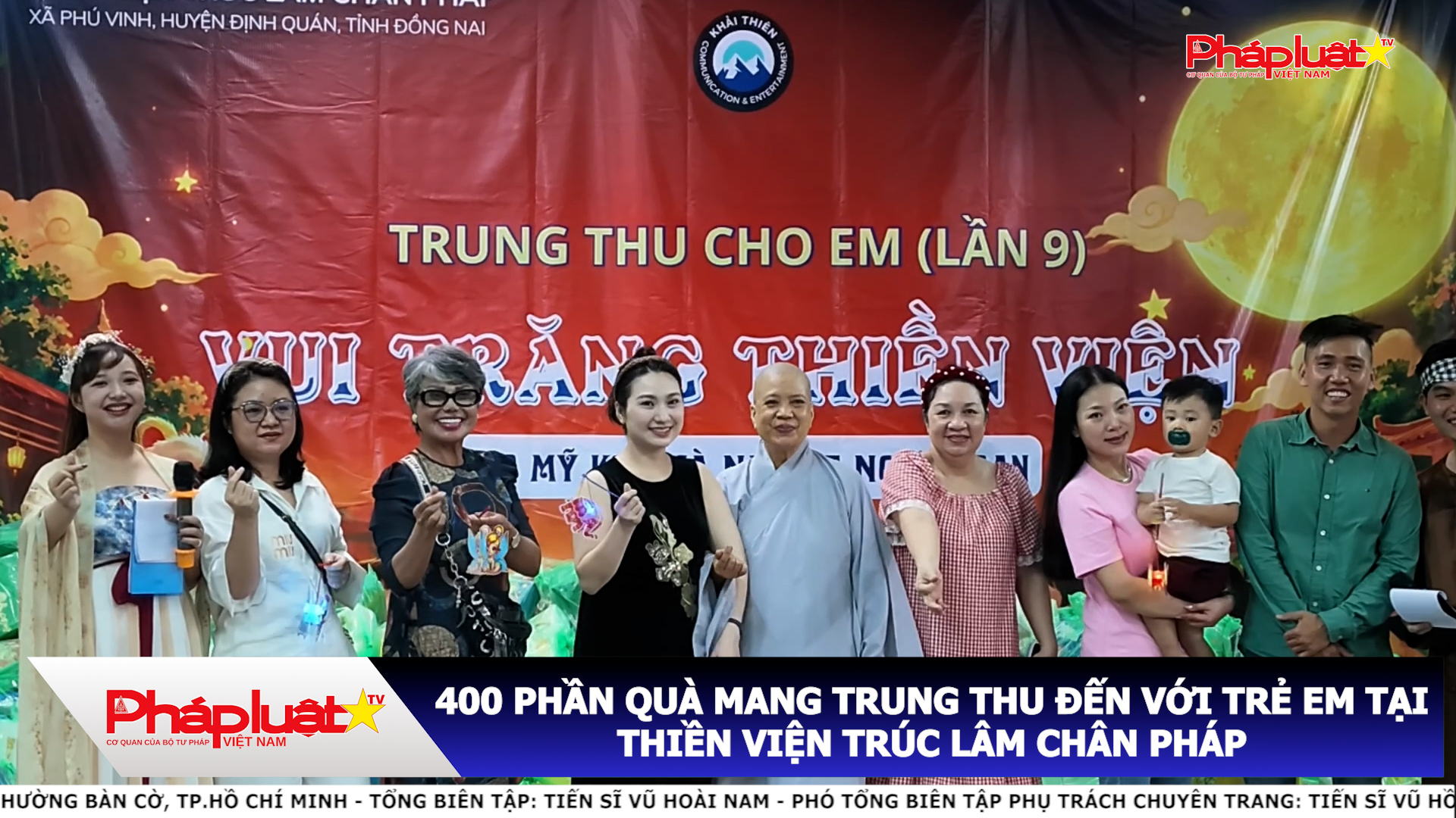 400 PHẦN QUÀ MANG TRUNG THU ĐẾN VỚI TRẺ EM TẠI THIỀN VIỆN TRÚC LÂM CHÂN PHÁP