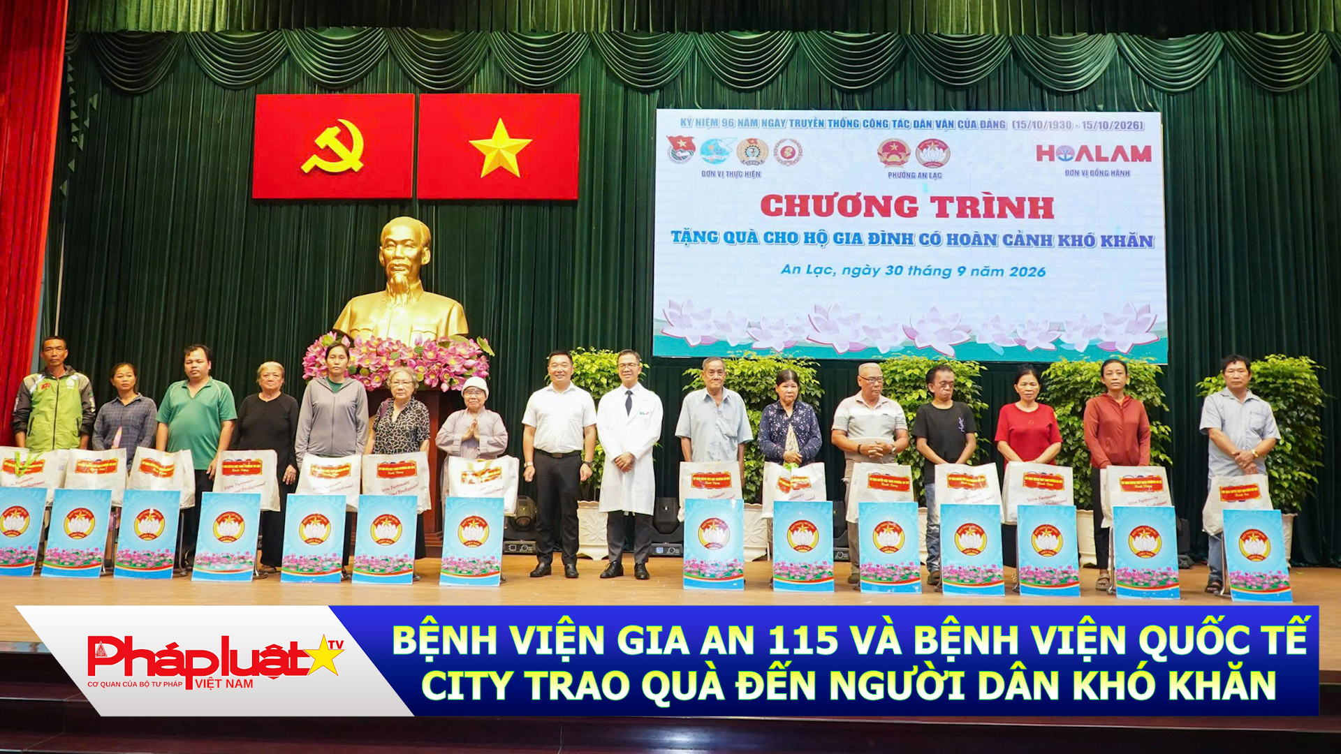 Bệnh viện Gia An 115 và Bệnh viện Quốc tế City trao quà đến người dân khó khăn