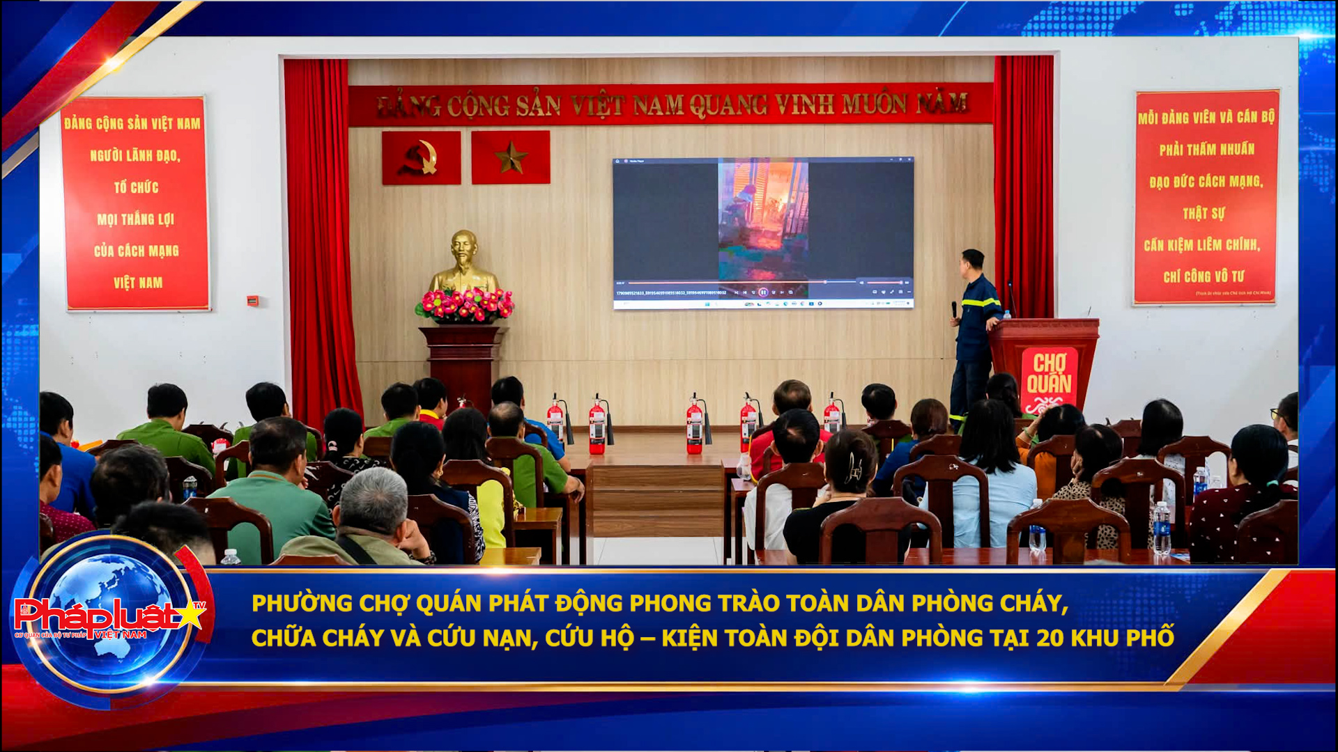 Phường Chợ Quán phát động phong trào toàn dân phòng cháy, chữa cháy và cứu nạn, cứu hộ – kiện toàn đội dân phòng tại 20 khu phố
