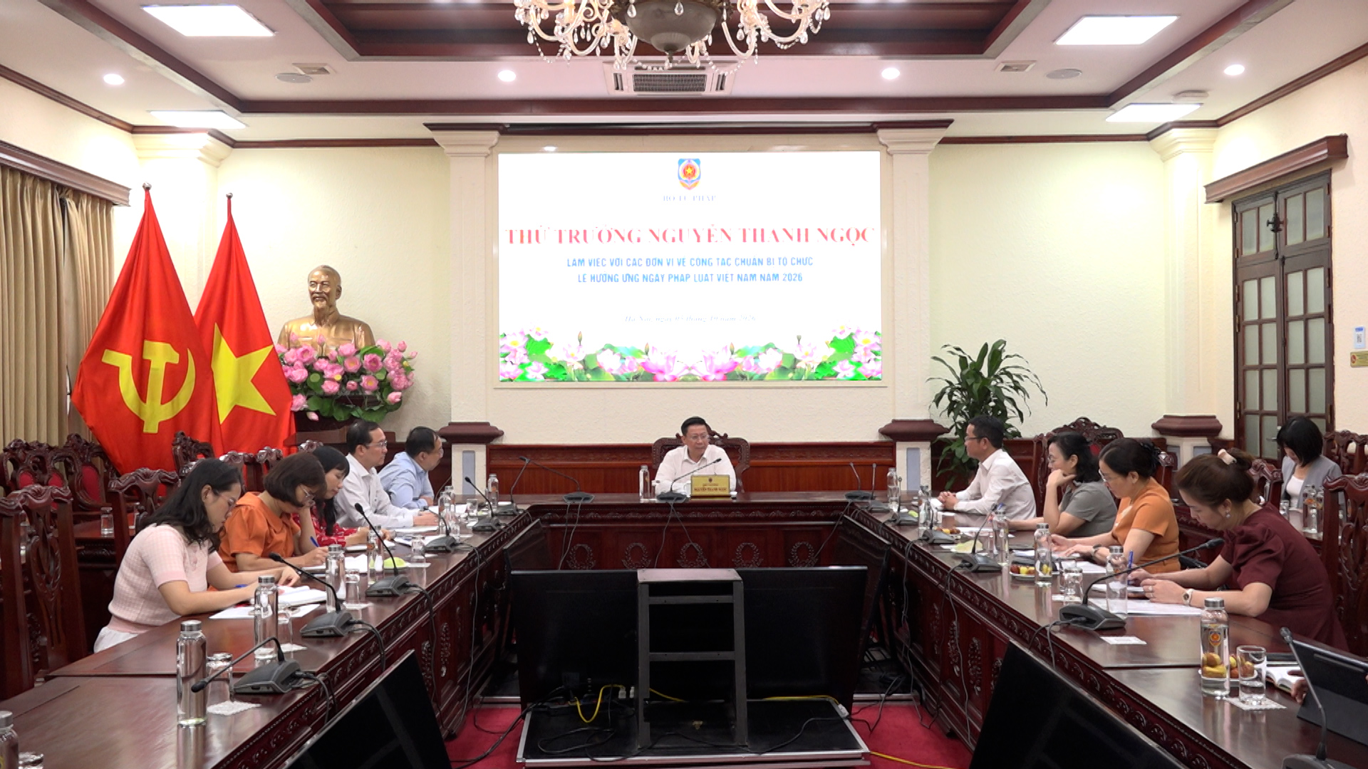 Chuẩn bị tốt nhất Lễ hưởng ứng Ngày Pháp luật Việt Nam năm 2026