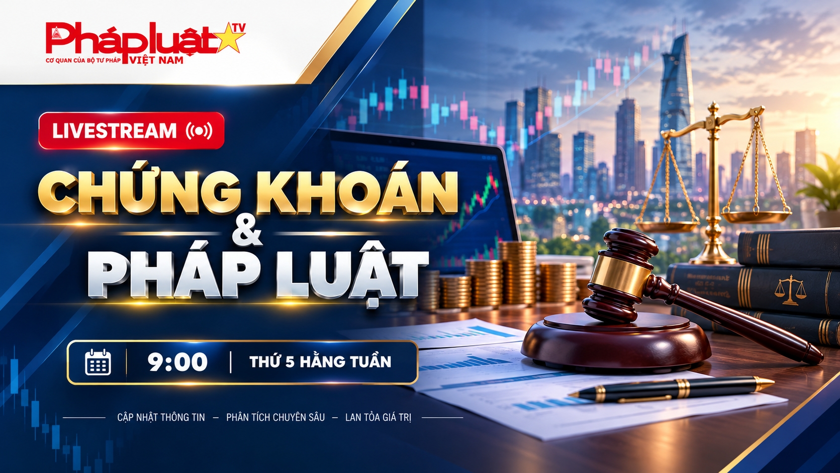 Bản Tin Chứng Khoán & Pháp Luật: Ba cổ phiếu MBB, NT2 và POW được khuyến nghị mua