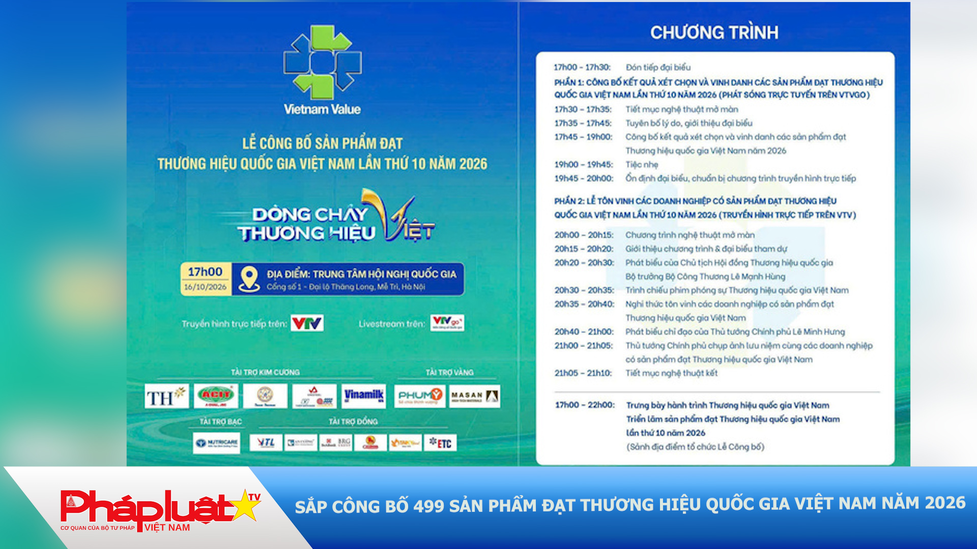 Sắp công bố 499 sản phẩm đạt Thương hiệu quốc gia Việt Nam năm 2026