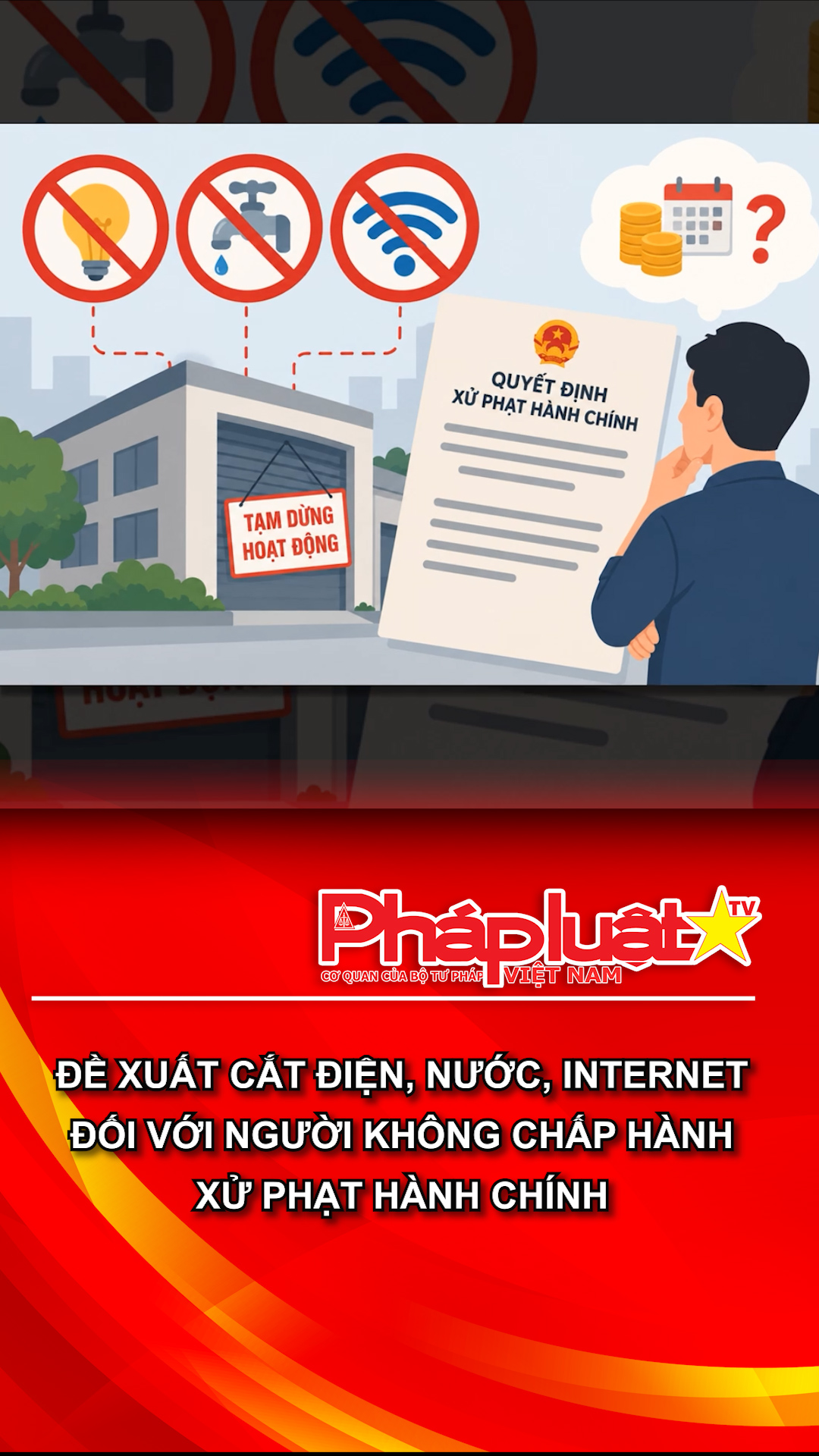 Đề xuất cắt điện, nước, internet đối với người không chấp hành xử phạt hành chính

