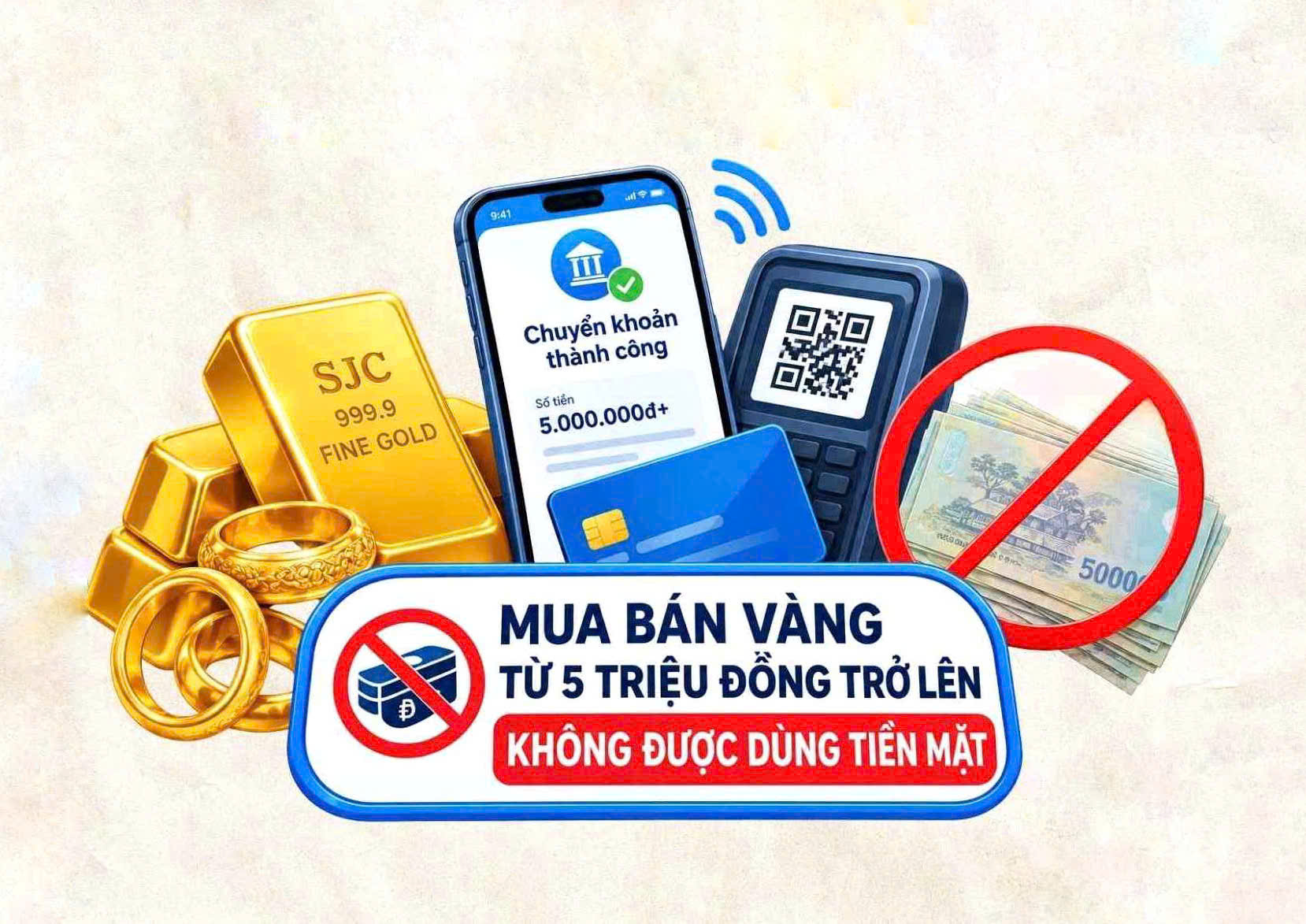 Nhịp cầu bạn đọc: Một số quy định đáng chú ý về thanh toán khi mua, bán vàng